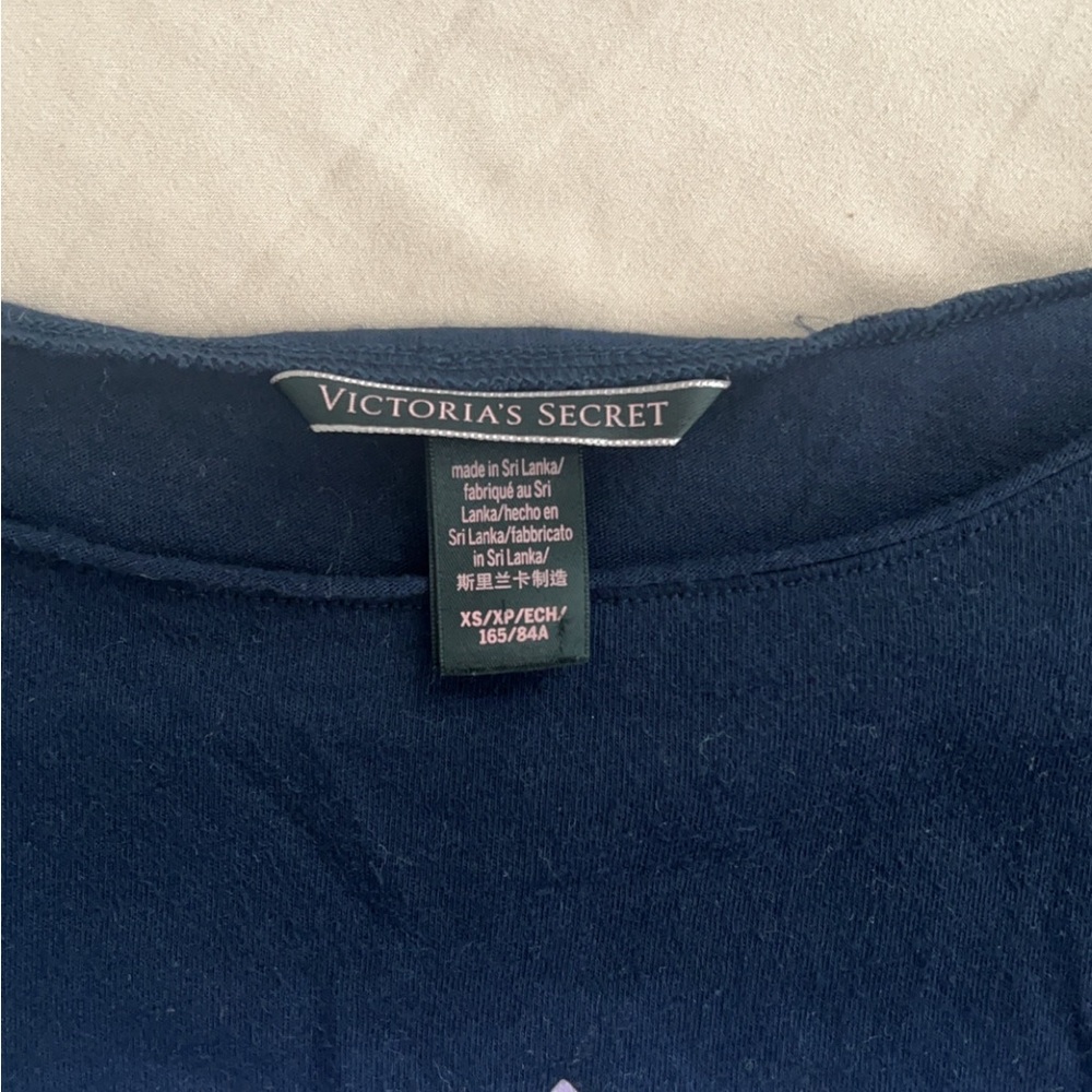 victoria's secret navy lavender crush top